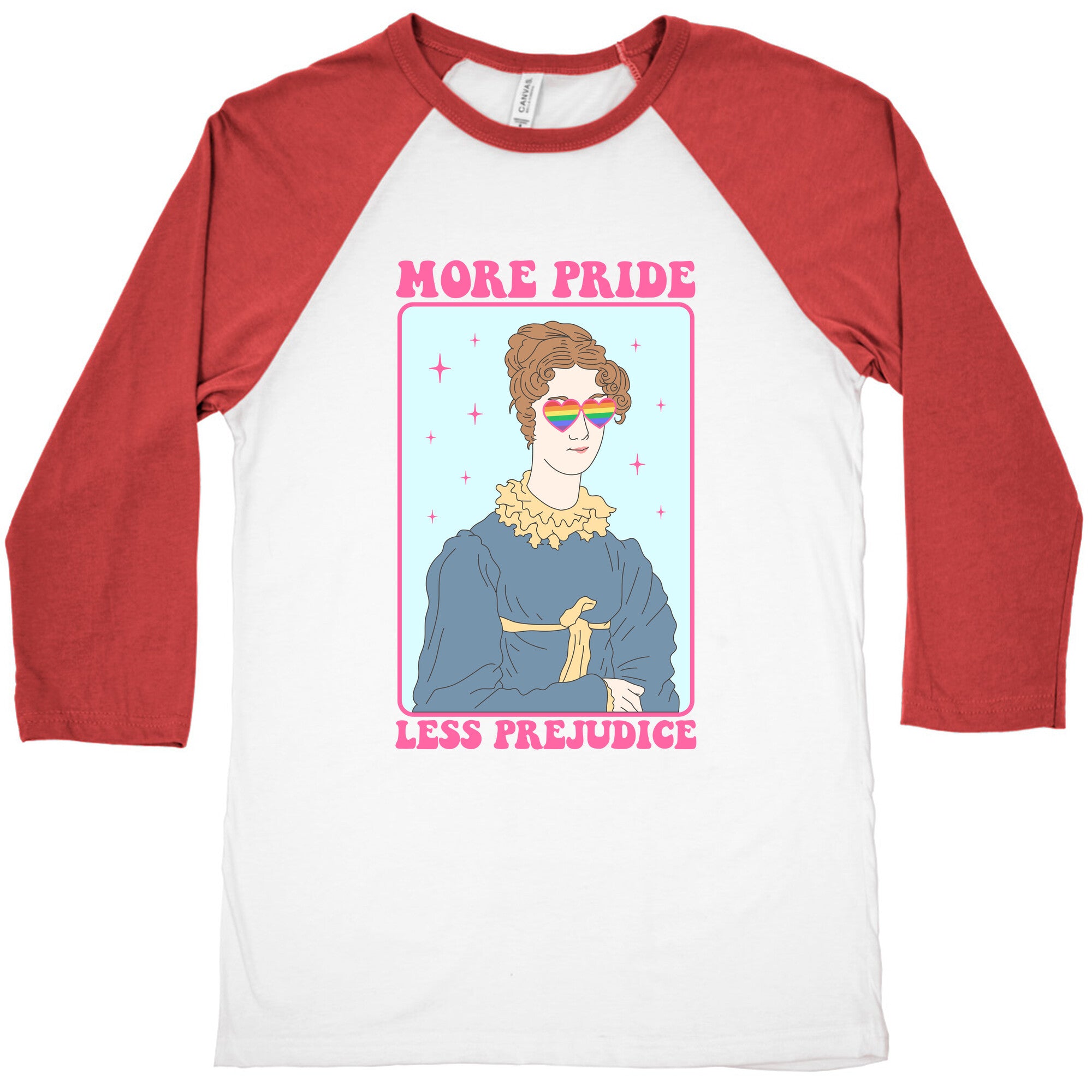 More Pride Less Prejudice Baseball Tee